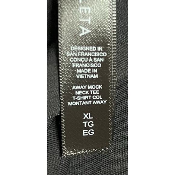 Athleta Shirt Women's Pullover Oversize Black Preppy Casual Mock Neck Size XL - Picture 6 of 8